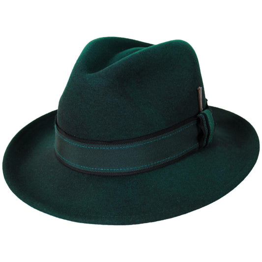 Bailey 1922 | Rawn Wool LiteFelt Fedora Hat | 133312 | lead | VIRIDIAN