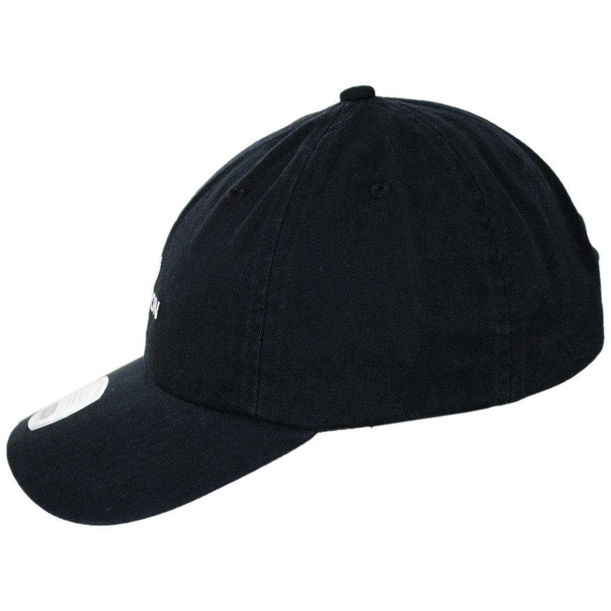 BRIXTON HATS | Alpha LP Strapback Baseball Cap | 201796 | profile | BLACK/WHITE RINSE