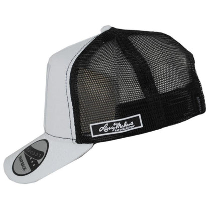 Larry Mahan Hats | Loteria El Gorrito Snapback Trucker Baseball Cap | 221325 | profile | WHITE