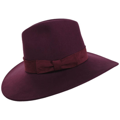 BRIXTON HATS | Layton Comfort Wool Felt Fedora Hat | 123930FW25 | profile | PORT/PORT
