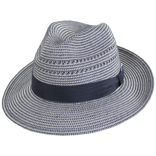 Bailey 1922 | Eli Vented Poly Straw Fedora Hat | 127751 | lead | AVION