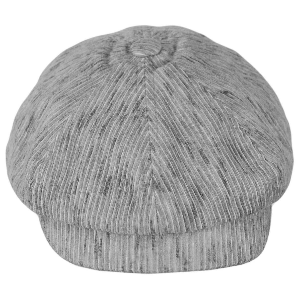 Bailey 1922 | Slate Striped Newsboy Cap | 167247 | front | GREY