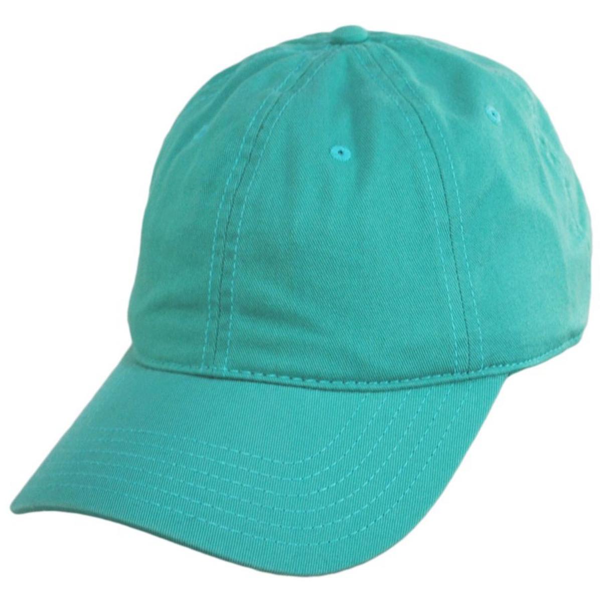 Otto | LoPro Washed Cotton Twill Strapback Baseball Cap Dad Hat | 201407 | lead | TURQUOISE