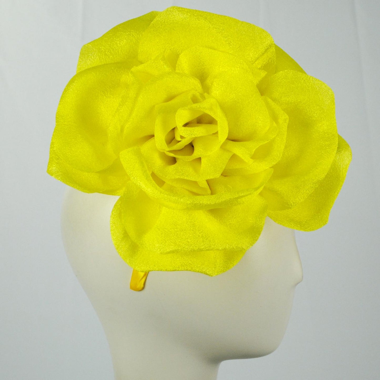 Sophia | 3-in-1 Rose Bloom Fascinator Hat | 122901 | profile | YELLOW