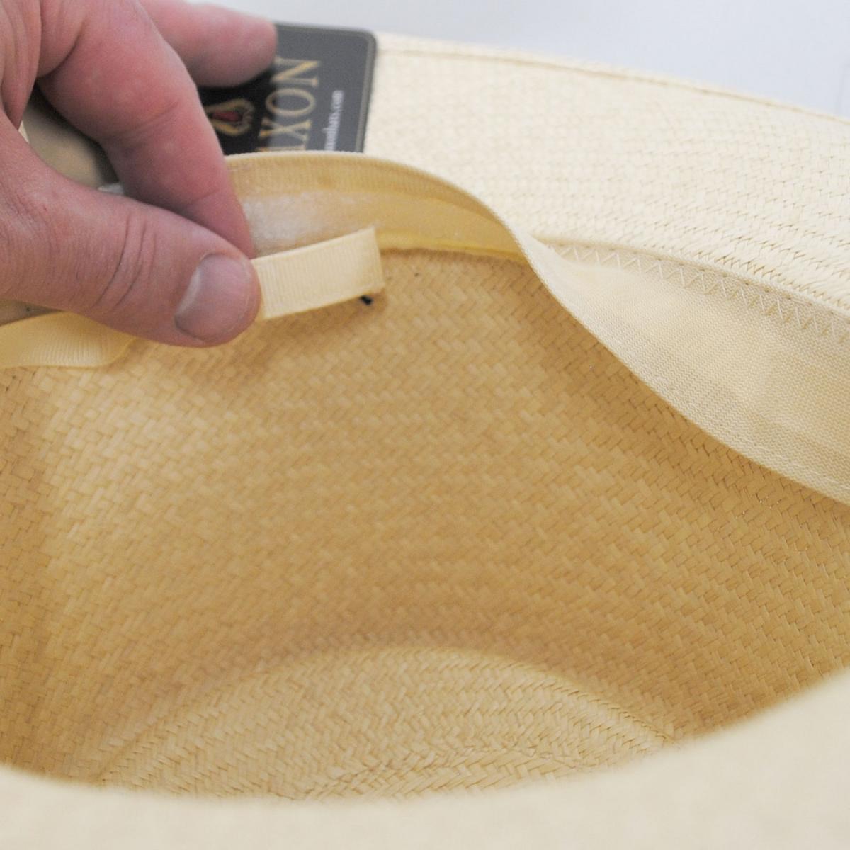 Jaxon Hats | Cuenca Panama Straw Gambler Hat | 127104 | detailone | NATURAL