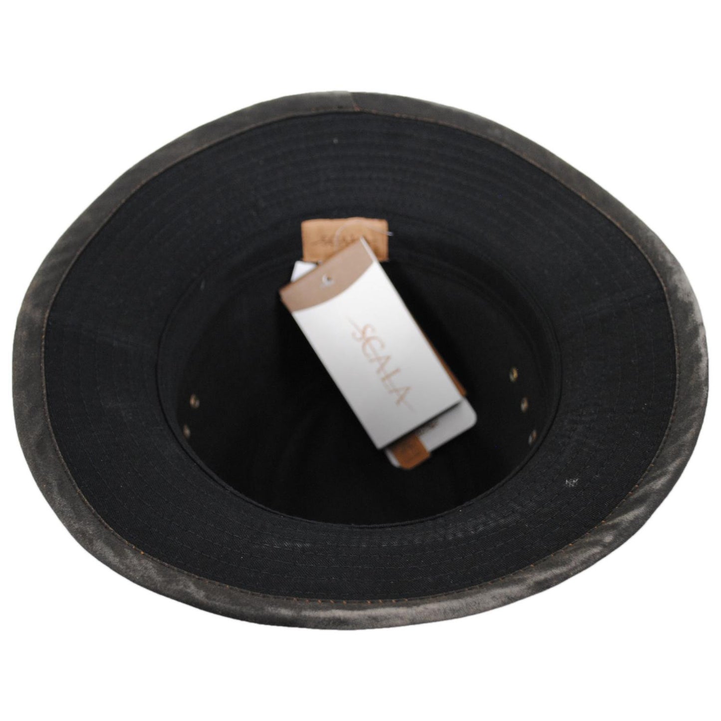 Scala | Maxson Cotton Twill Safari Fedora Hat | 140250 | under | BLACK