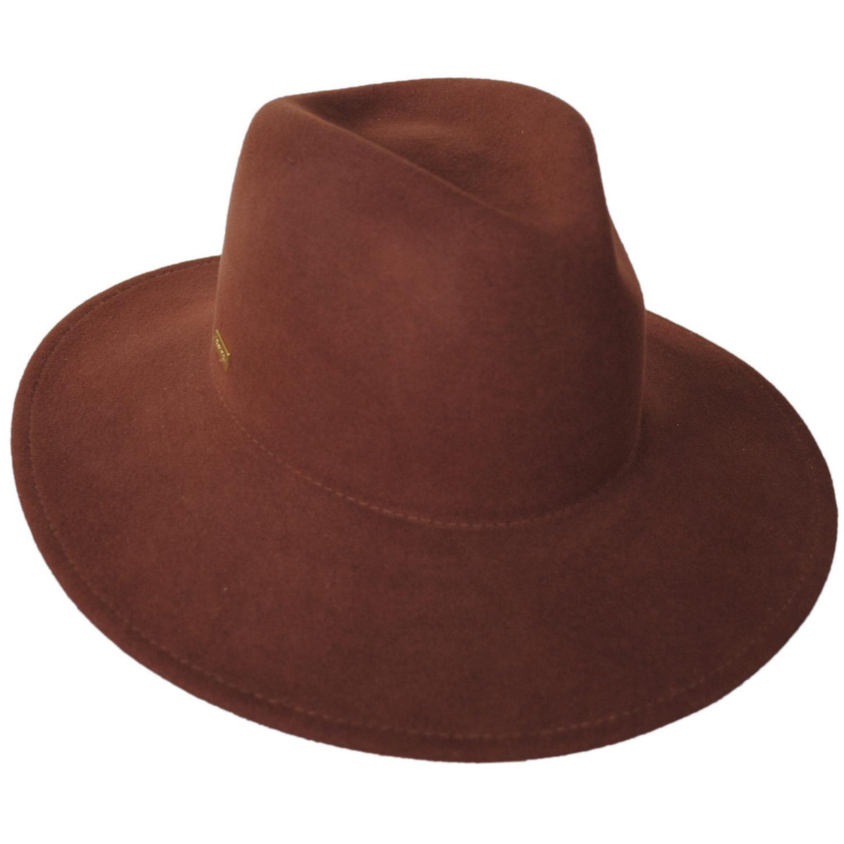 Betmar | Katie Wool Felt Safari Fedora Hat | 123175 | lead | OAK