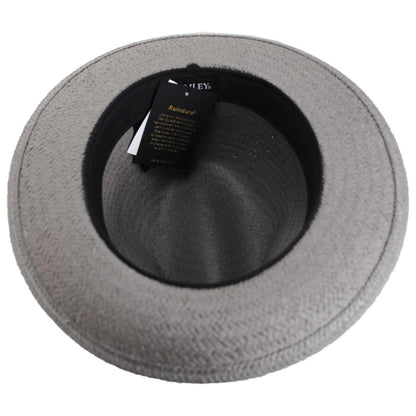 Bailey 1922 | Blixen Sun Raindura Straw Fedora Hat | 127936 | under | GRAPHITE
