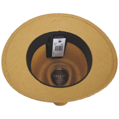 Bailey 1922 | Atwood Panama Straw Safari Fedora Hat | 127933 | under | TAN