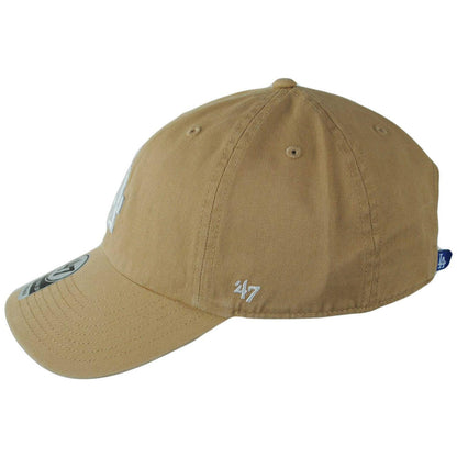 47 Brand | Los Angeles Dodgers MLB Clean Up Strapback Baseball Cap Dad Hat | 203042 | profile | KHAKI