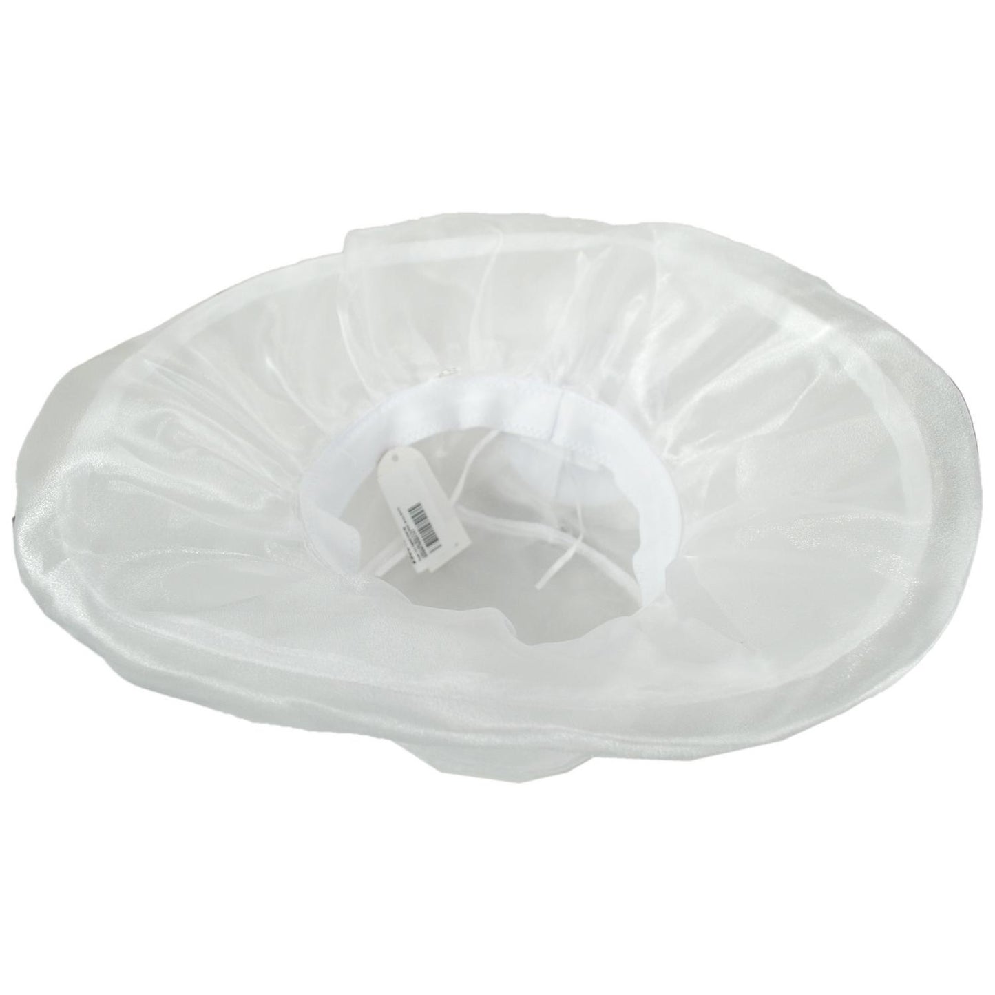 Sophia | Flower Clip Organza Dress Hat | 122910 | under | WHITE