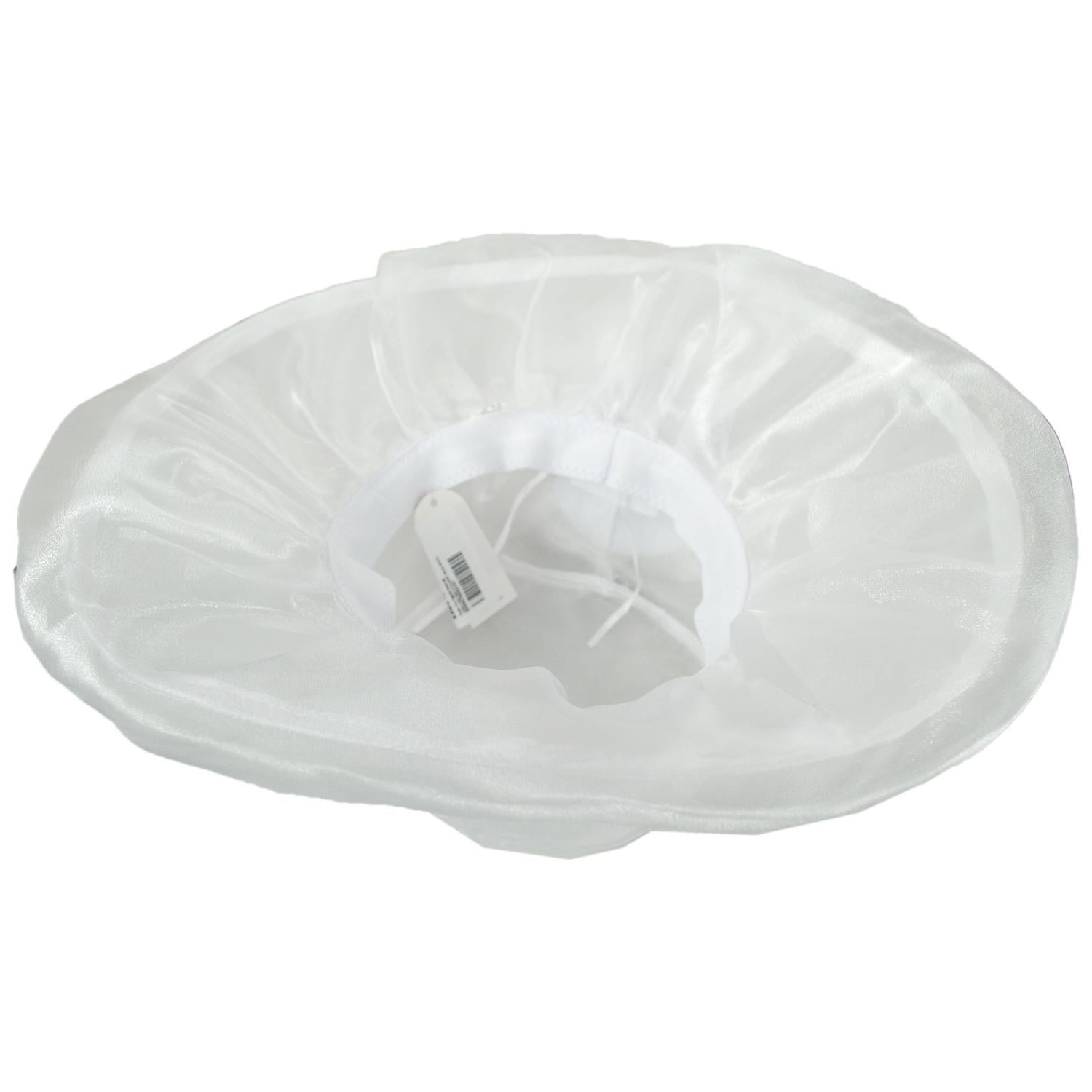 Sophia | Flower Clip Organza Dress Hat | 122910 | under | WHITE