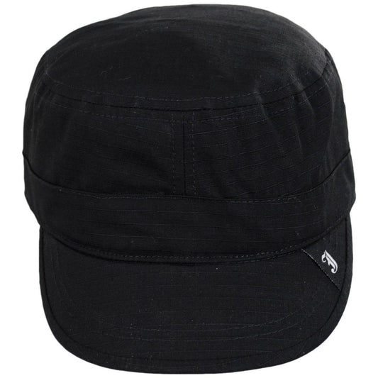 Jaxon Hats | Wholesale Ripstop Cotton Cadet Cap B2B Pre-Pack | B2B222399 | front | BLACK
