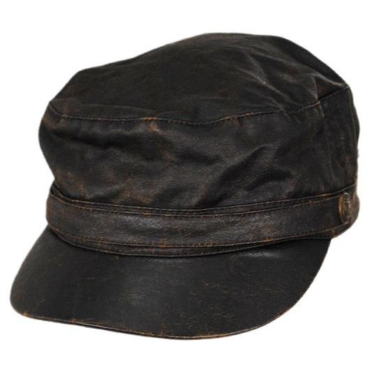 Jaxon Hats | Wholesale Weathered Cotton Army Cadet Cap B2B Pre-Pack | B2B222301 | lead | BROWN