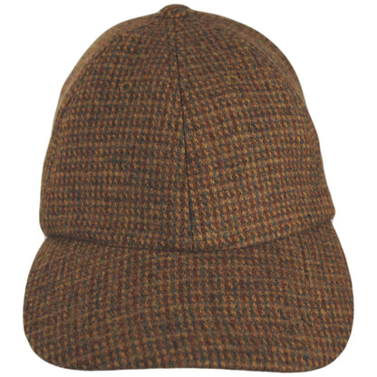 Scala | Adam Tweed Wool Blend Fitted Baseball Cap | 200185 | front | AMBER