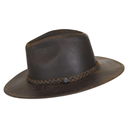 Jaxon Hats | Wholesale Buffalo Leather Western Hat B2B Pre-Pack | B2B147201 | profile | CHOCOLATE