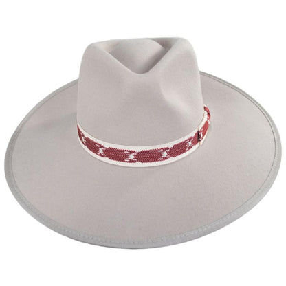 Jo Wool Felt Jacquard Rancher Fedora Hat
