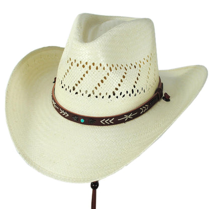 Stetson | Santa Fe Shantung Straw Cowboy Hat | 126937 | lead | NATURAL
