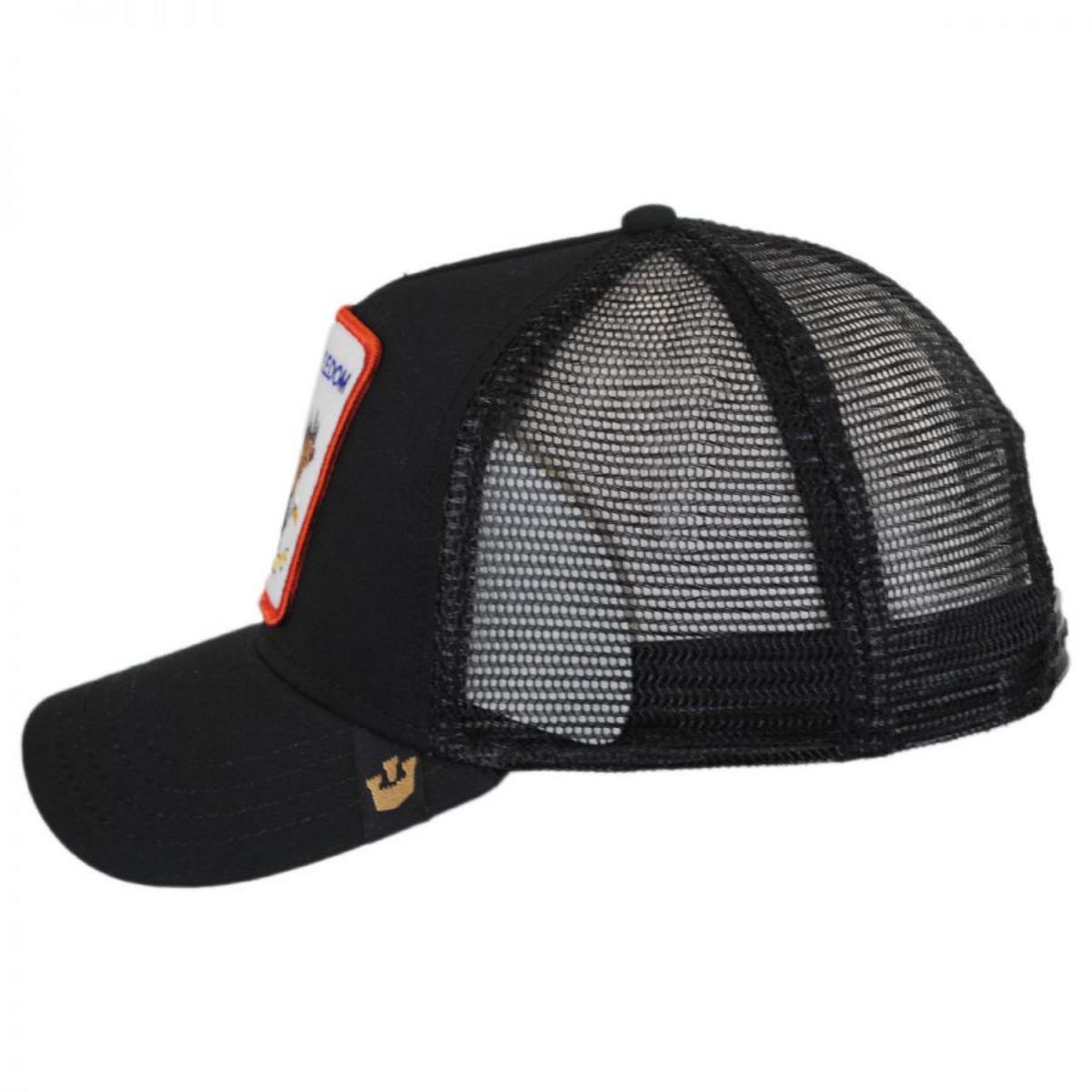 Goorin Bros | Freedom Mesh Trucker Snapback Baseball Cap | 200488 | profile | BLACK