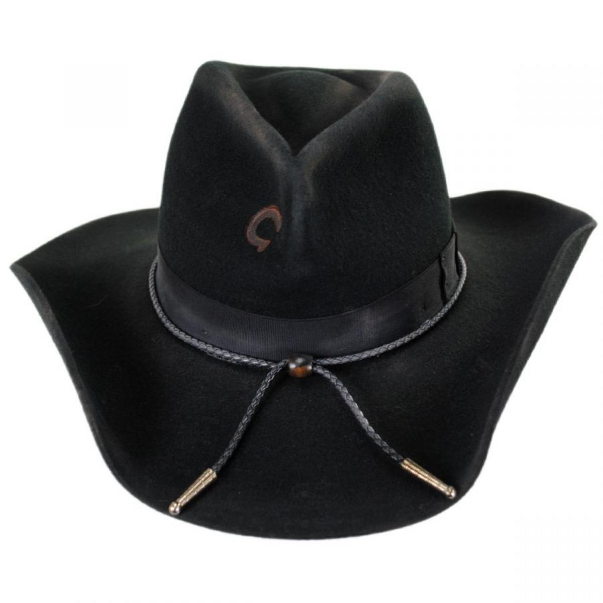 Charlie 1 Horse | Desperado Wool Felt Western Hat | 124988 | front | BLACK
