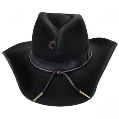 Charlie 1 Horse | Desperado Wool Felt Western Hat | 124988 | front | BLACK