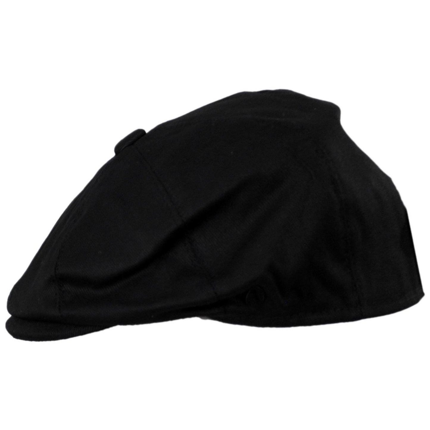 Jaxon Hats | Kid's Cotton Newsboy Cap | 512103 | profile | BLACK