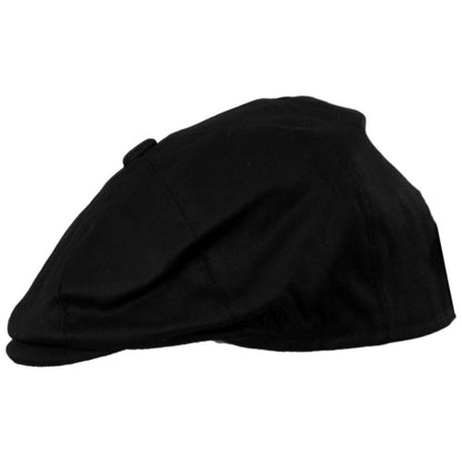 Jaxon Hats | Kid's Cotton Newsboy Cap | 512103 | profile | BLACK