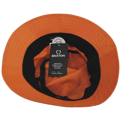 BRIXTON HATS | Vintage Nylon Packable Bucket Hat | 185542 | under | PARADISE ORANGE