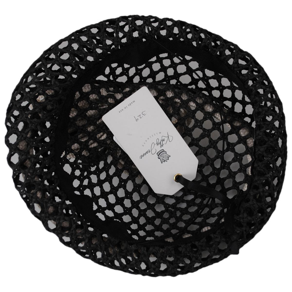 Trellis Mesh Toyo Straw Pillbox Hat