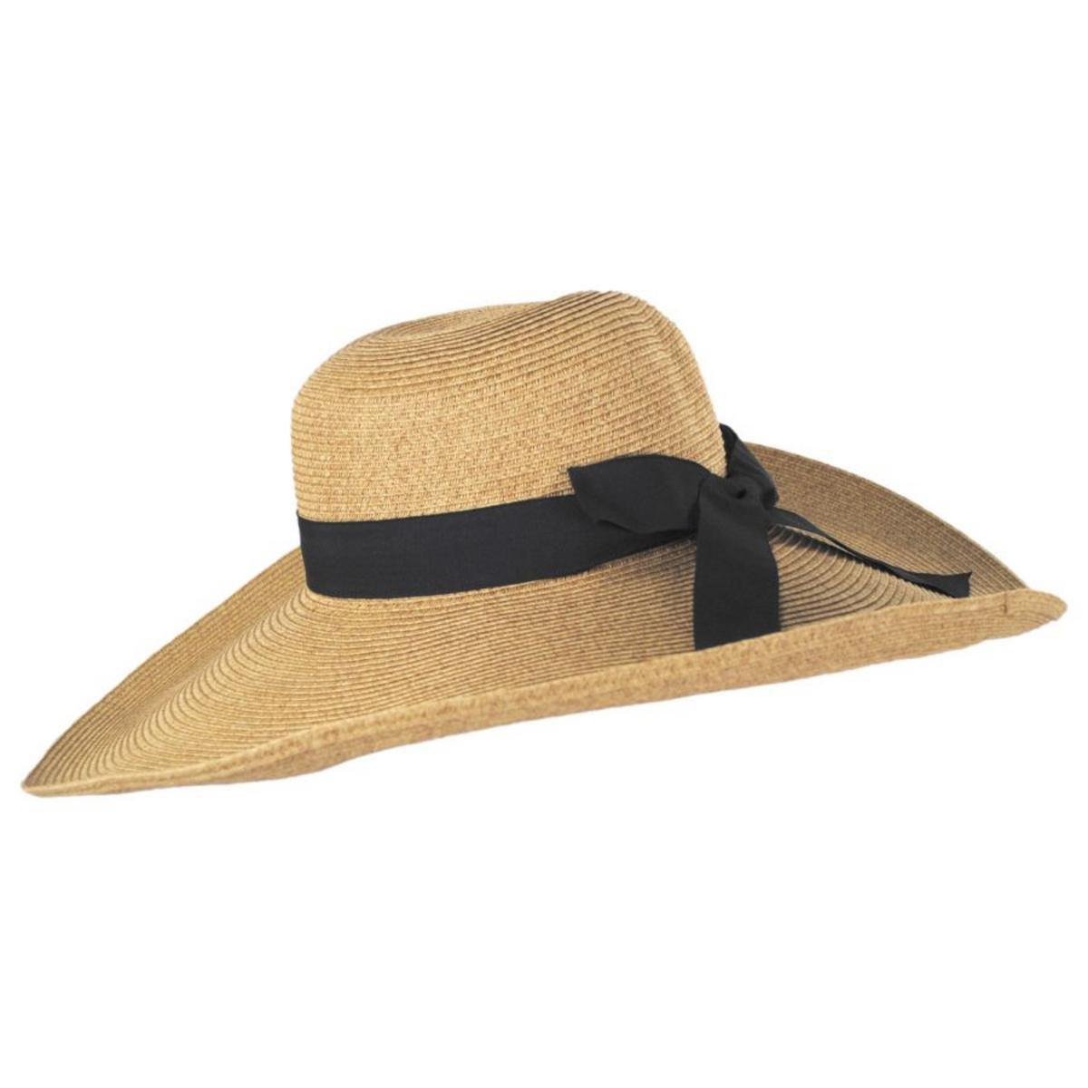Jeanne Simmons | Extra Wide Brim Toyo Straw Blend Swinger Hat | 101720 | profile | TOAST