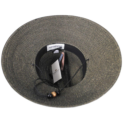 San Diego Hat Company | Honey Toyo Straw Lifeguard Hat | 103583 | under | BLACK/GOLD