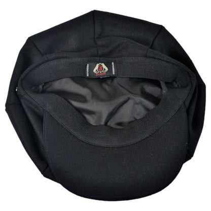 Jaxon Hats | Wool Blend Solid Big Apple Cap | 167735 | under | BLACK