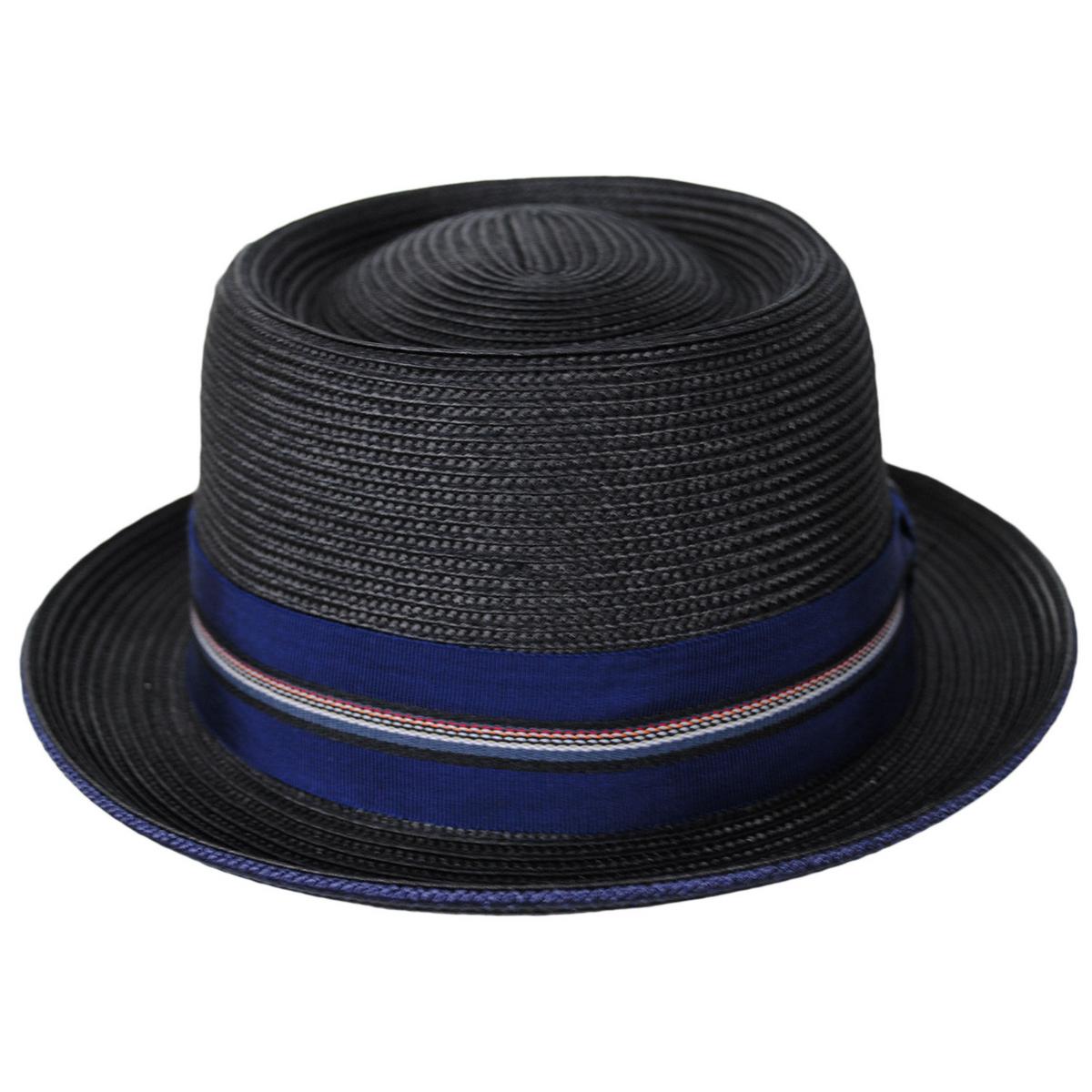 Bailey 1922 | Carver Toyo Straw Blend Pork Pie Hat | 127761 | front | BLACK