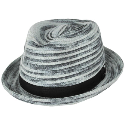 Bailey 1922 | Riggs Toyo Straw Trilby Fedora Hat | 127943 | lead | BLACK