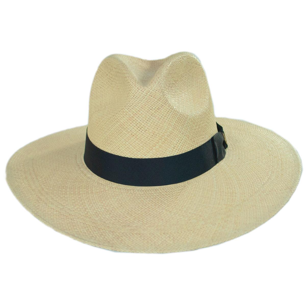 Stetson | Naturalist Wide Brim Panama Straw Fedora Hat | 127006 | front | NATURAL