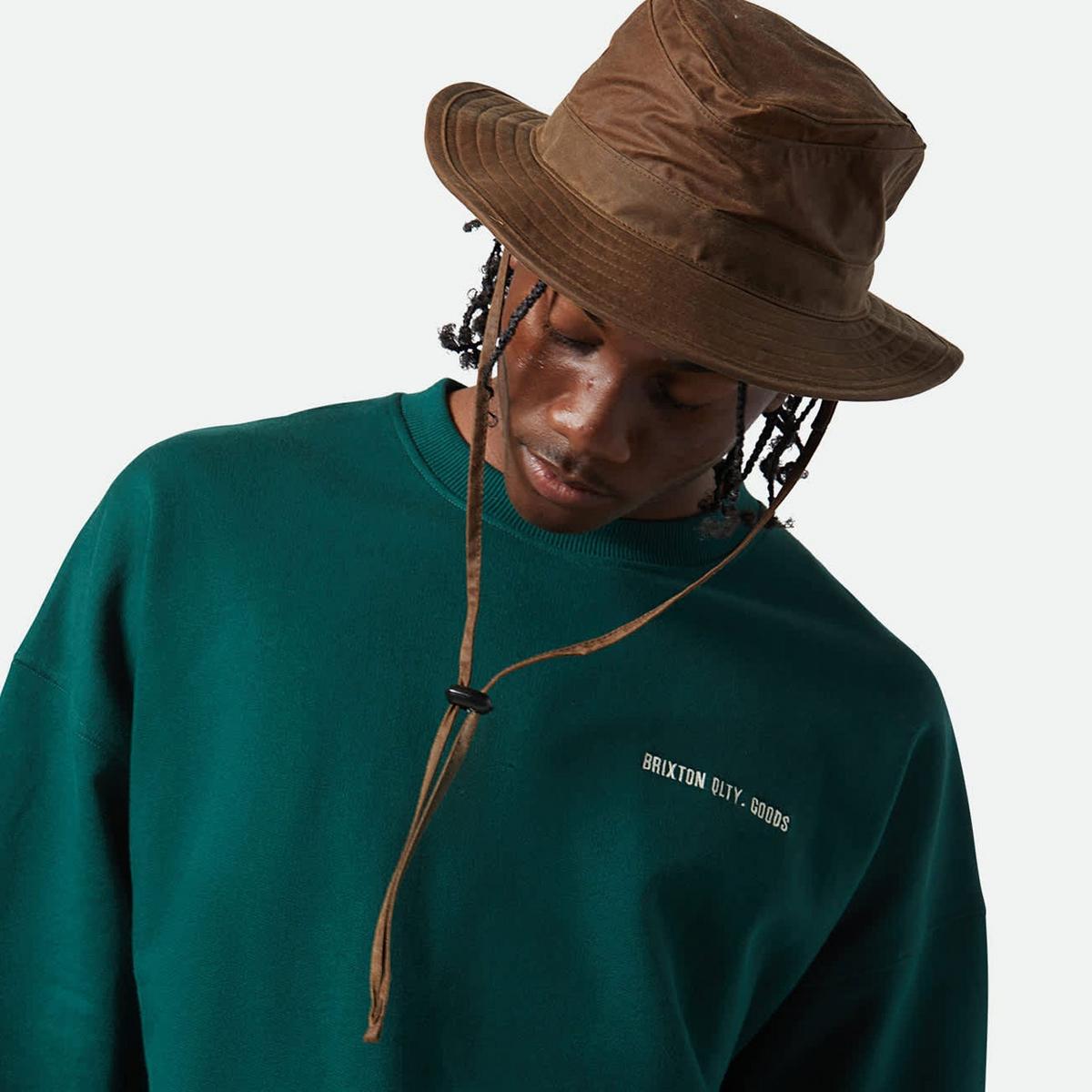 BRIXTON HATS | Dunes Safari Waxed Cotton Bucket Hat | 185554 | lsmtwo | COPPER
