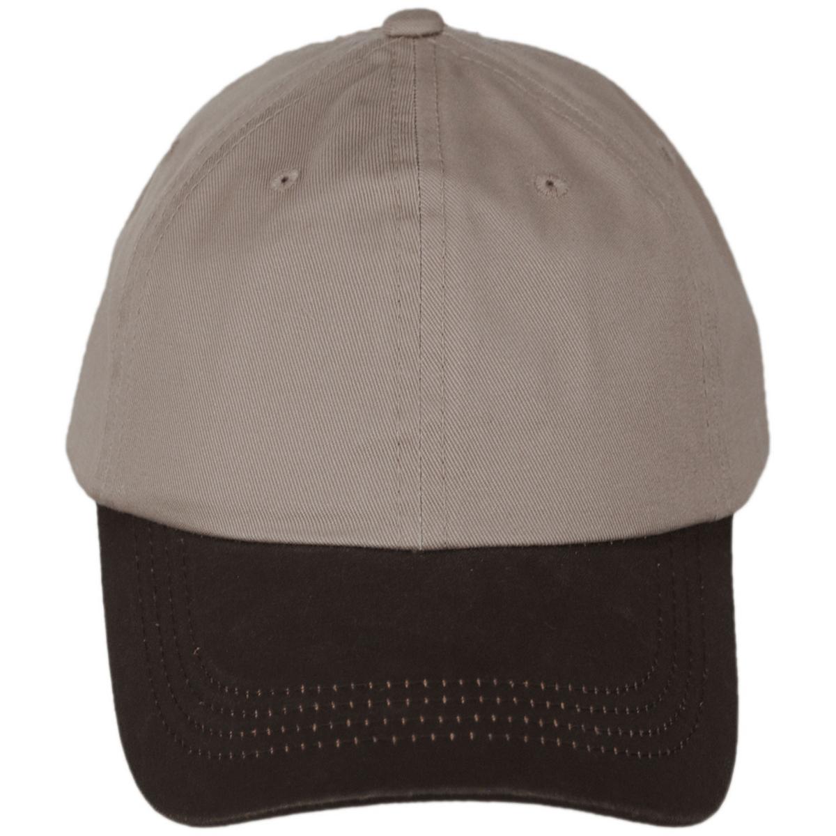Dorfman Pacific | Weathered Cotton Bill Baseball Cap | 200191 | front | KHAKI