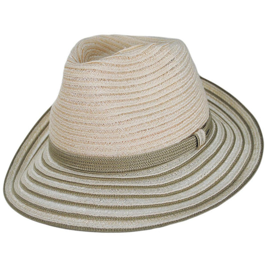 Bailey 1922 | Kylen Hemp Braid Straw Fedora Hat | 127932 | lead | PALM
