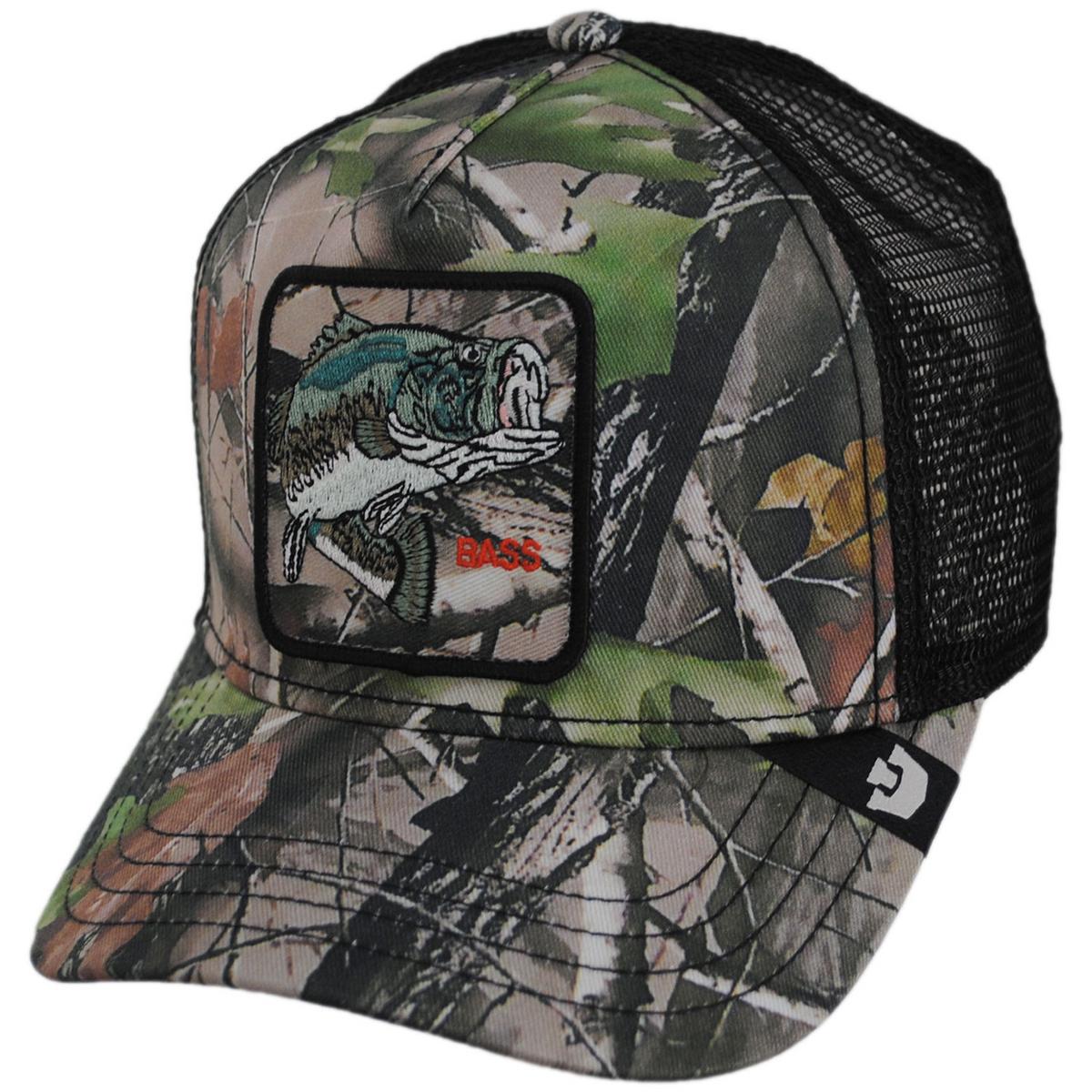 Goorin Bros | Bass Real Tree Camo Mesh Trucker Snapback Baseball Cap | 200737 | lead | CAMOUFLAGE