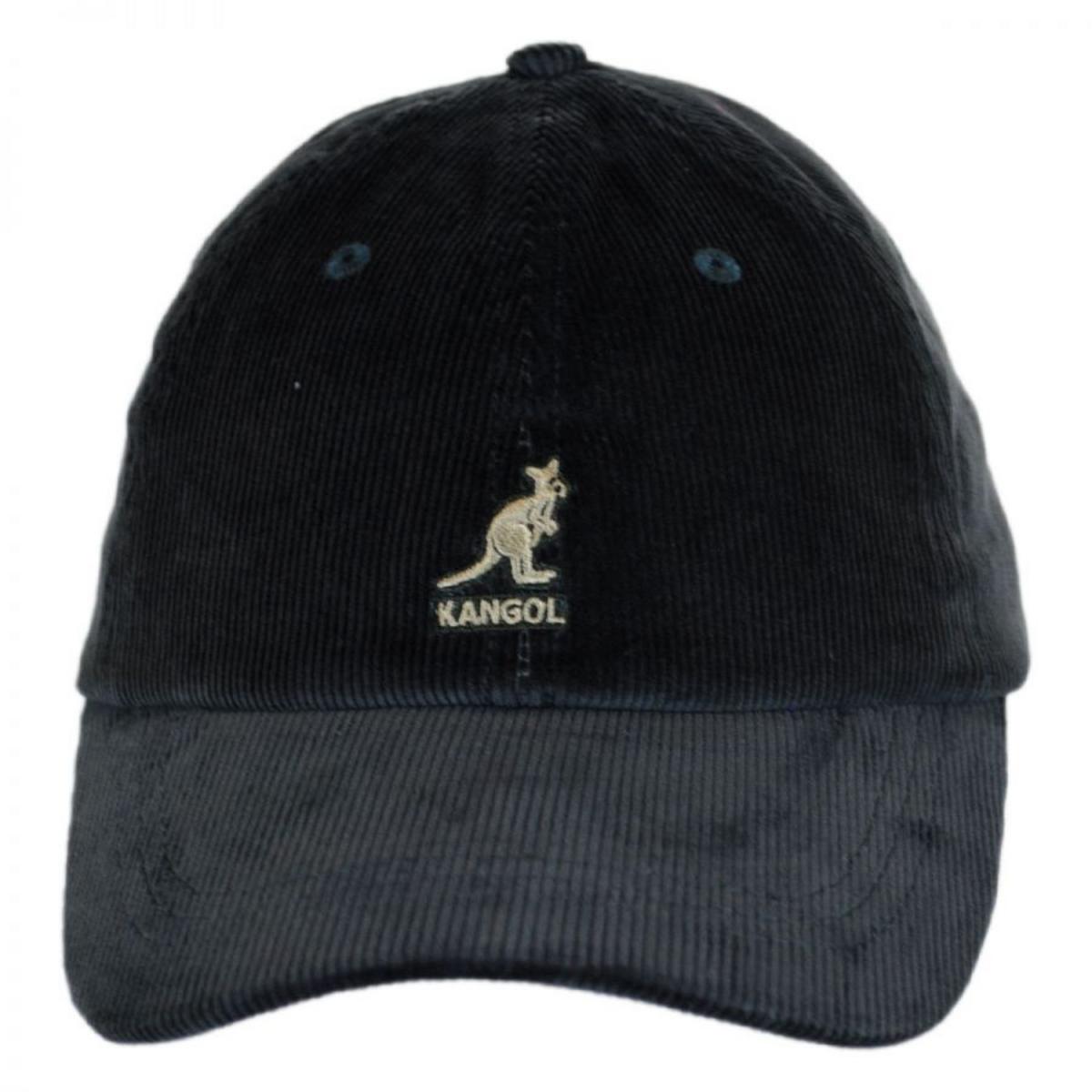 Kangol | Logo Corduroy Strapback Baseball Cap Dad Hat | 201182 | front | FORRESTER