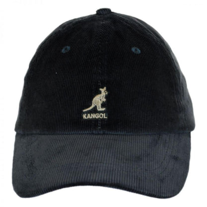 Kangol | Logo Corduroy Strapback Baseball Cap Dad Hat | 201182 | front | FORRESTER
