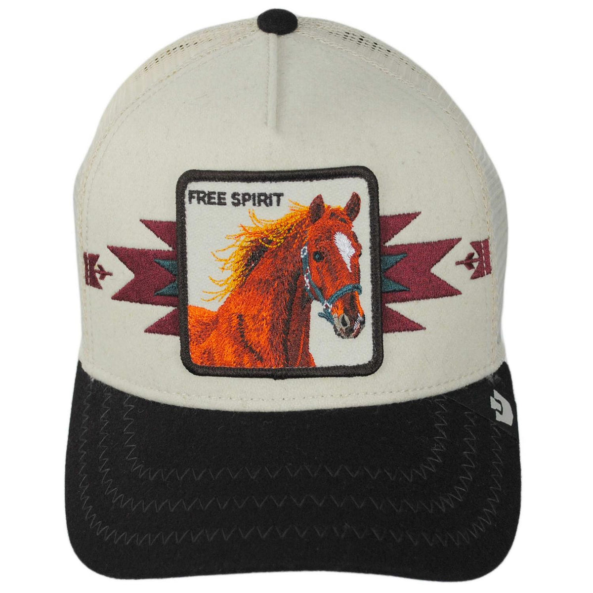 Goorin Bros | Canyon Free Spirit Mesh Trucker Snapback Baseball Cap | 200860 | front | CHALK