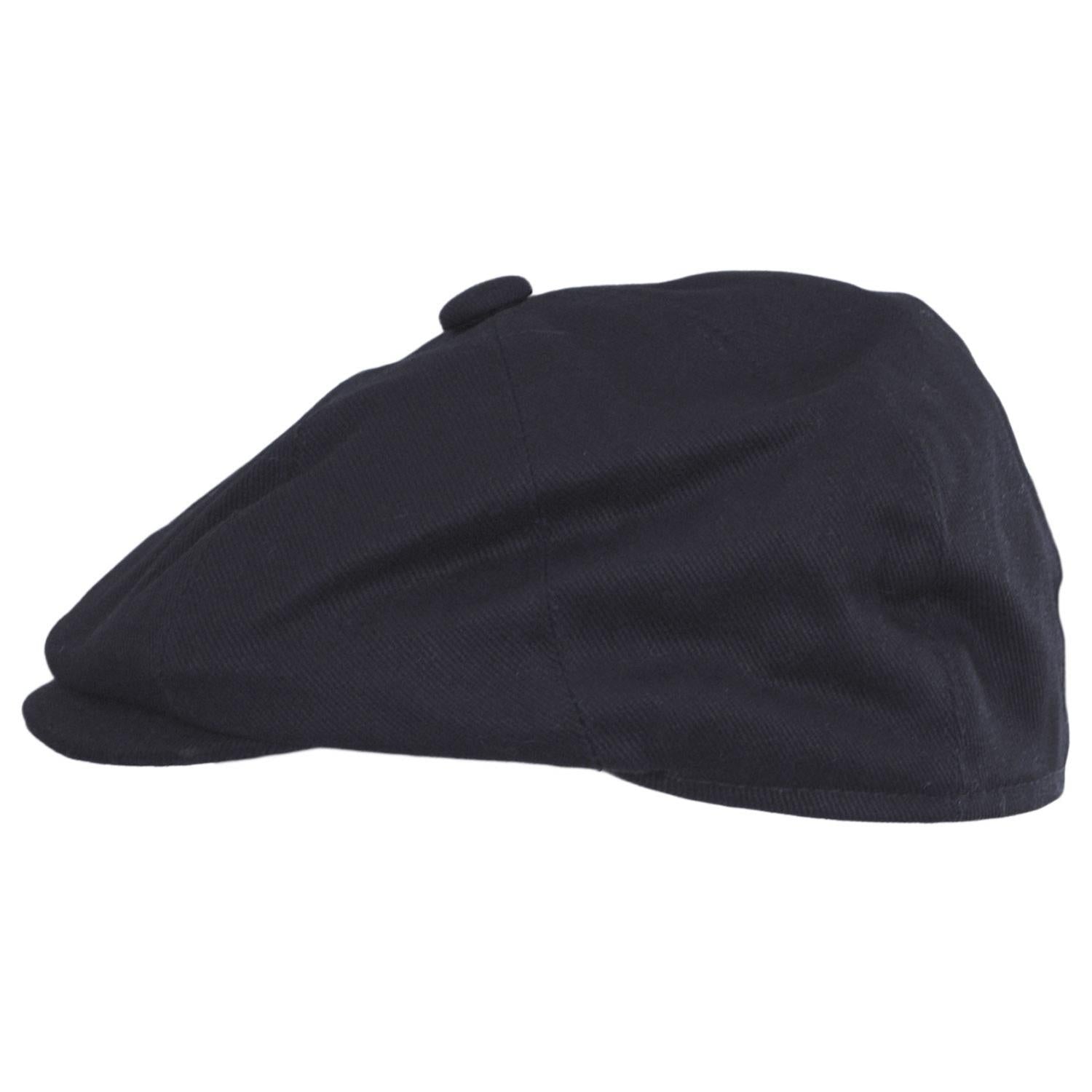 Jaxon Hats | Kid's Cotton Newsboy Cap | 512103 | profile | NAVY BLUE
