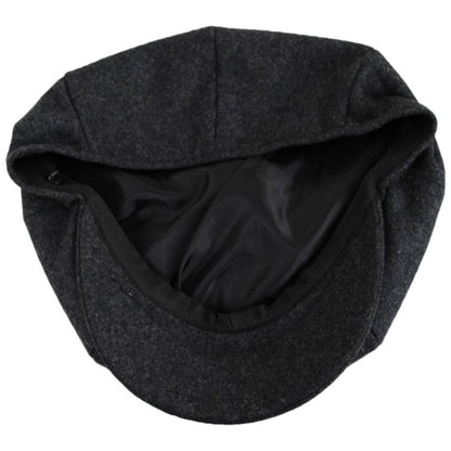 Jaxon Hats | Harlem Wool Blend Newsboy Cap | 167791 | under | CHARCOAL