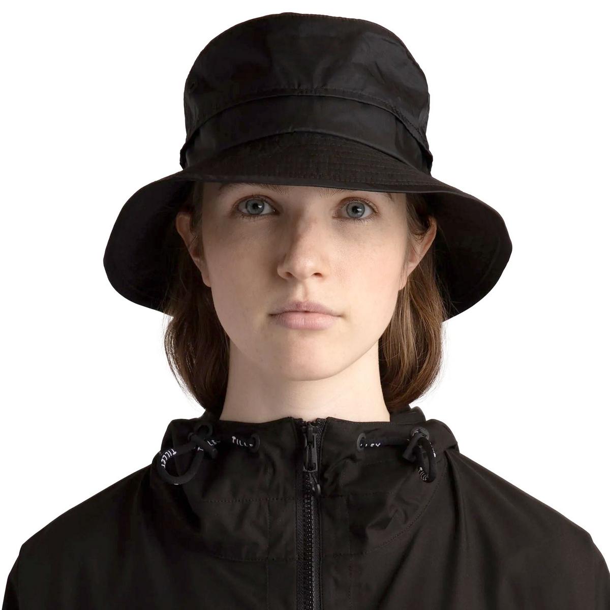 Tilley Endurables | Traverse DWR Ripstop Nylon Packable Bucket Hat | 400843 | lsftwo | BLACK