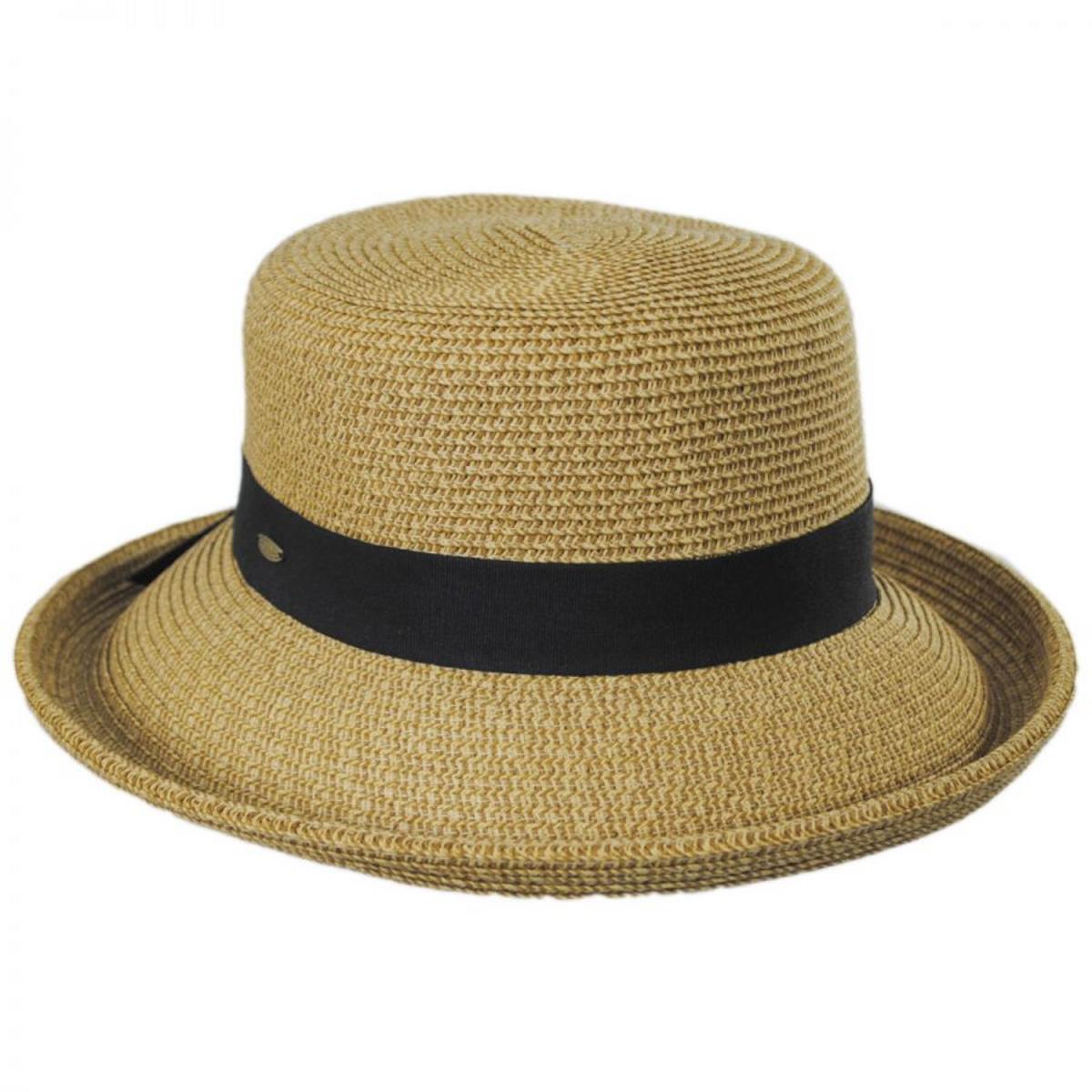 Scala | Vallea Toyo Straw Blend Sun Hat | 101552 | lead | TOAST
