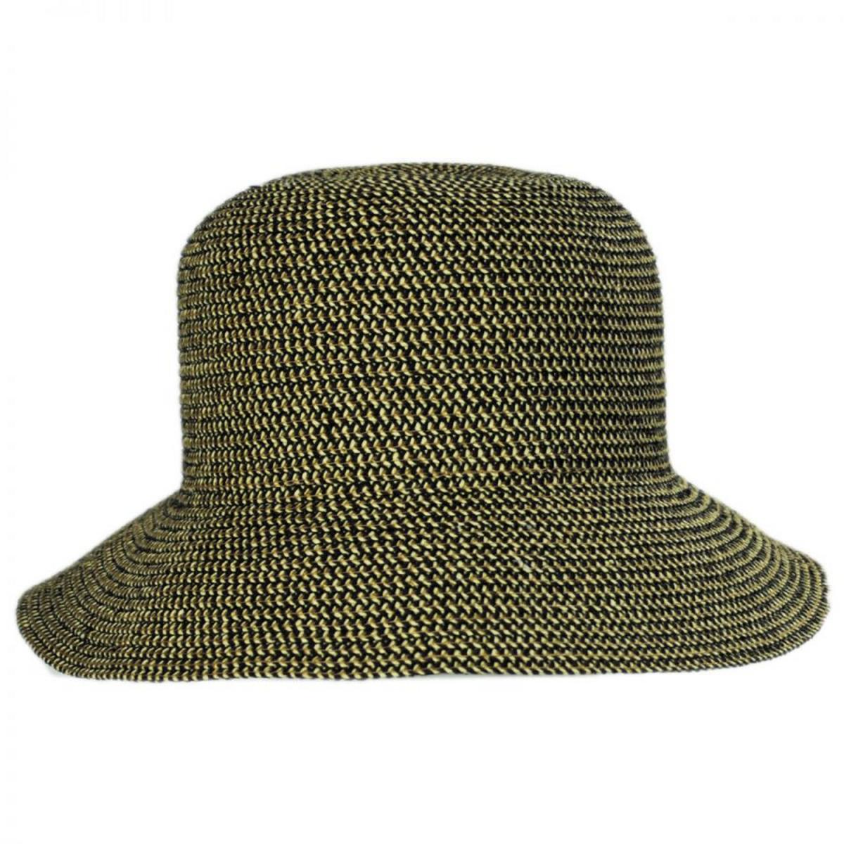 Betmar | Gossamer Toyo Straw Blend Cloche Hat | 101112 | front | RATTLESNAKE