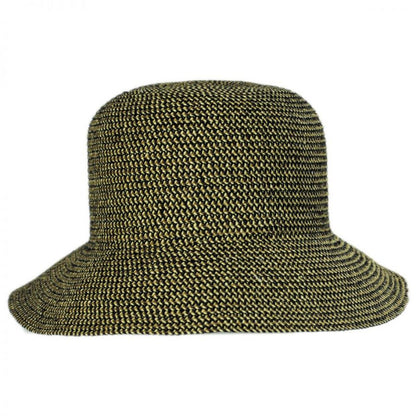 Betmar | Gossamer Toyo Straw Blend Cloche Hat | 101112 | front | RATTLESNAKE