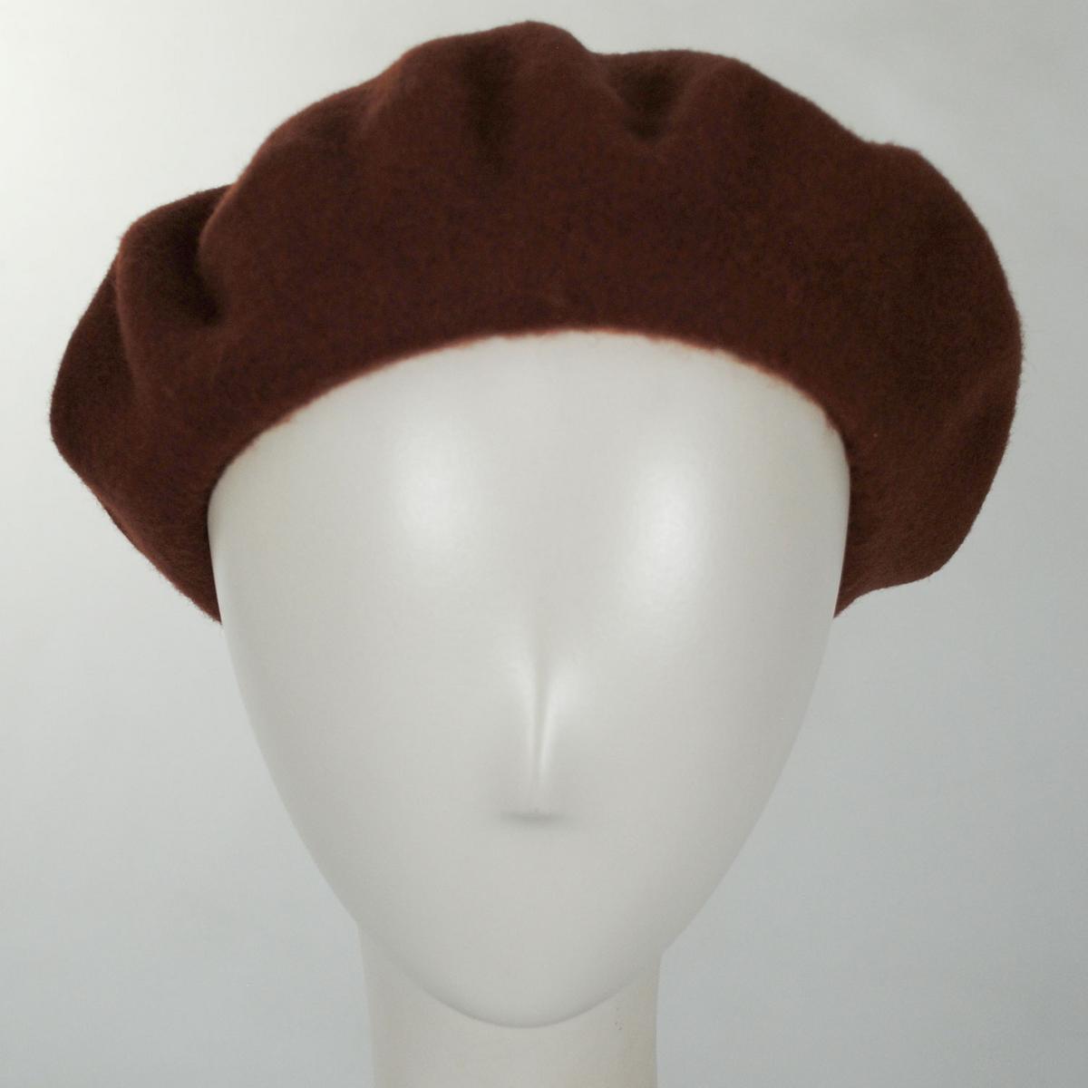 Parkhurst | Classic Wool Beret | 151124 | front | COFFEE BEAN