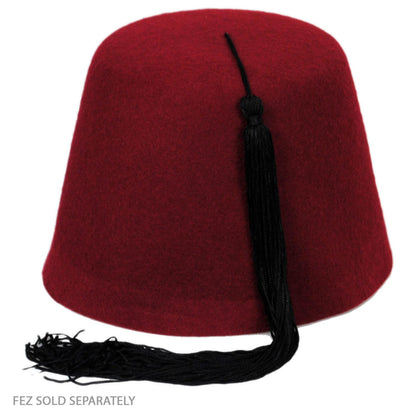 Village Hat Shop | Fez Tassel | 602310 | front | BLACK